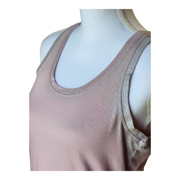 Fabletics Women's Laurel Tank Top, Mauve/Silver Shimmer, Size Small, S - Picture 2 of 12